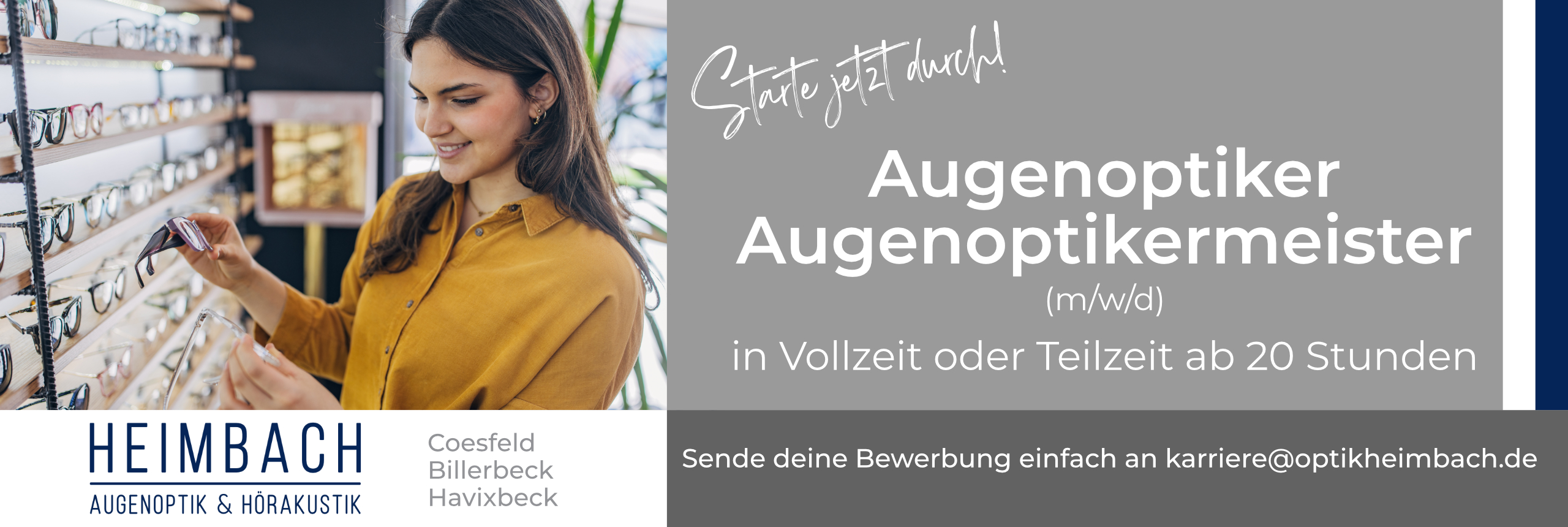 Stellenanzeige Augenoptiker Heimbach Augenoptik Stellenanzeige Augenoptiker Heimbach Augenoptik