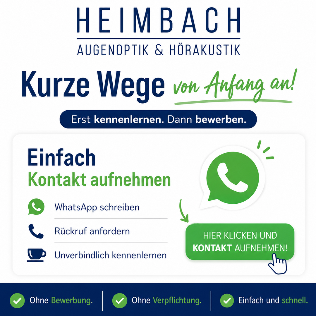 Kontaktaufnahme WhatsApp Kontaktaufnahme WhatsApp Heimbach Optikerjobs
